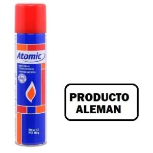DISPAU 8 Encendedores Mecheros Cocina Barbacoa + 2 Atomic Botella Gas 300 ml, Gas Sirve para Recargar Soplete de Cocina, Azul - Image 3