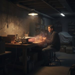 DISPAU Calefactor Eléctrico de aire caliente plano y horizontal | 2000W | Termoventilador Estufas Baño | Temperatura regulable | Protección Contra el Sobrecalentamiento | - Image 4