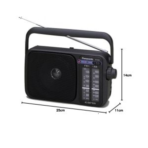 Panasonic RF-2400DEG-K - Radio Portátil FM/Am, (770mW, Iluminación LED, FM/Am, Fácil y Simple de Usar, Sintonizador Digital, Altavoz Amplio Rango 10 cm, Asa para Transportar) Color Negro [Clase de eficiencia energética A] - Image 5