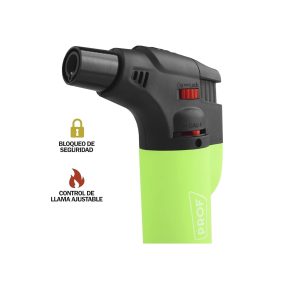 Exclusivo de DISPAU Soplete De Cocina, Profesional Antorcha Butano Encendedor Mechero, Recargable, con Bloqueo de Seguridad & Llama Ajustable para barbacóa Crema Cámping, Pack x12 (SOFT) - Image 3