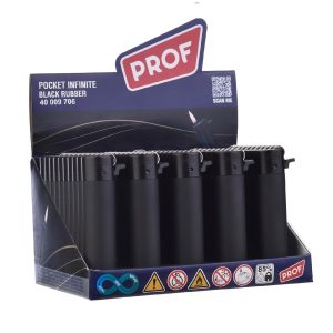 Pack 25 Uds. Mechero Encendedor Redondo Recargable con Piedra recambiable + Pack DE 2 Clipper Gas ISOBUTANO 300 ML para MECHEROS Exclusivo de DISPAU (Black Rubber) - Image 3