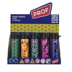 Pack de 25 Mecheros Redondos Recargables con Piedra Reemplazable Exclusivo EN DISPAU (RAVE) - Image 3