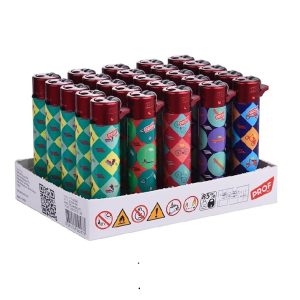 Pack 25 Uds. Mechero Encendedor Redondo Recargable con Piedra recambiable + Pack DE 2 Clipper Gas ISOBUTANO 300 ML para MECHEROS Exclusivo de DISPAU (Red Mobility 25) - Image 4