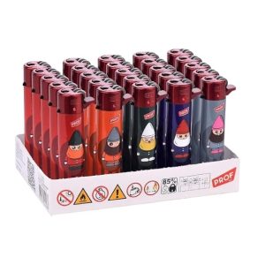 Pack 25 Uds. Dwarves Mechero Encendedor Redondo Recargable con Piedra recambiable Incluye 1 Clipper Gas ISOBUTANO para MECHEROS + Clipper 9 Piedras de Mechero Exclusivo En DISPAU - Image 7