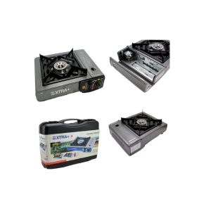 COCINA PORTÁTIL DOBLE + QUEMADOR GAS 4 BOTELLAS MALETÍN ESTUFA CAMPING+1 MECHERO DE COCINA, MALETÍN ESTUFA CAMPING, Portátil, Cocinal, Infernillo, Fogareiro - Imagen 5