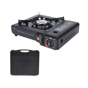 COCINA PORTÁTIL DOBLE + QUEMADOR GAS 4 BOTELLAS MALETÍN ESTUFA CAMPING+1 MECHERO DE COCINA, MALETÍN ESTUFA CAMPING, Portátil, Cocinal, Infernillo, Fogareiro - Imagen 3