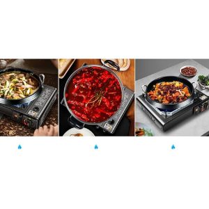 COCINA PORTÁTIL DOBLE + QUEMADOR GAS 4 BOTELLAS MALETÍN ESTUFA CAMPING+1 MECHERO DE COCINA, MALETÍN ESTUFA CAMPING, Portátil, Cocinal, Infernillo, Fogareiro - Imagen 7