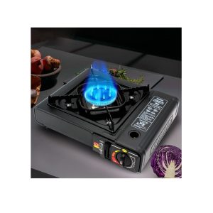 COCINA PORTÁTIL DOBLE + QUEMADOR GAS 4 BOTELLAS MALETÍN ESTUFA CAMPING+1 MECHERO DE COCINA, MALETÍN ESTUFA CAMPING, Portátil, Cocinal, Infernillo, Fogareiro - Imagen 2