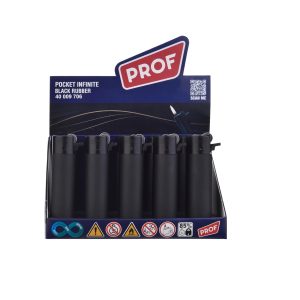 Pack de 25 Mecheros Redondos Recargables con Piedra Reemplazable Exclusivo EN DISPAU (Black Rubber) - Imagen 2